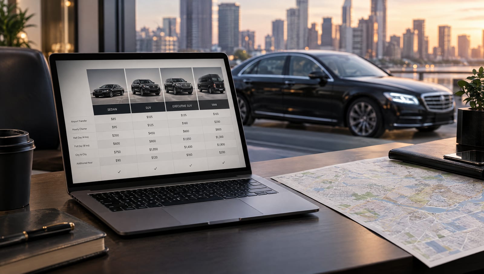 How can limo companies create dynamic rate cards for different markets
