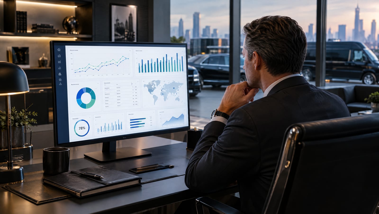What reporting dashboards are most useful for limo business owners